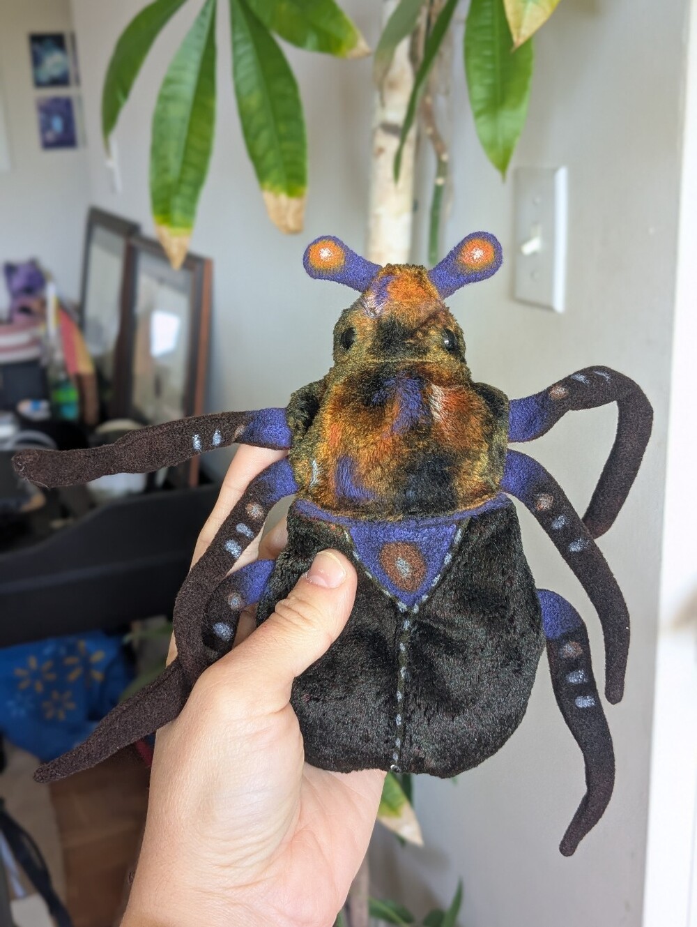 Custom Dyed Beanie Baby Bug "Scurry"